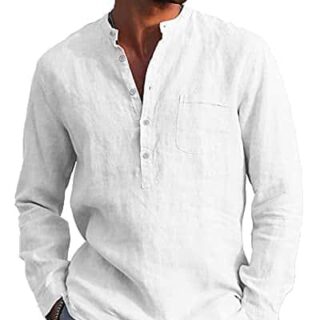 Für die perfekte Kombination von Stil und Bequemlichkeit: Leinen Shirt mit langen Ärmeln für Herren
